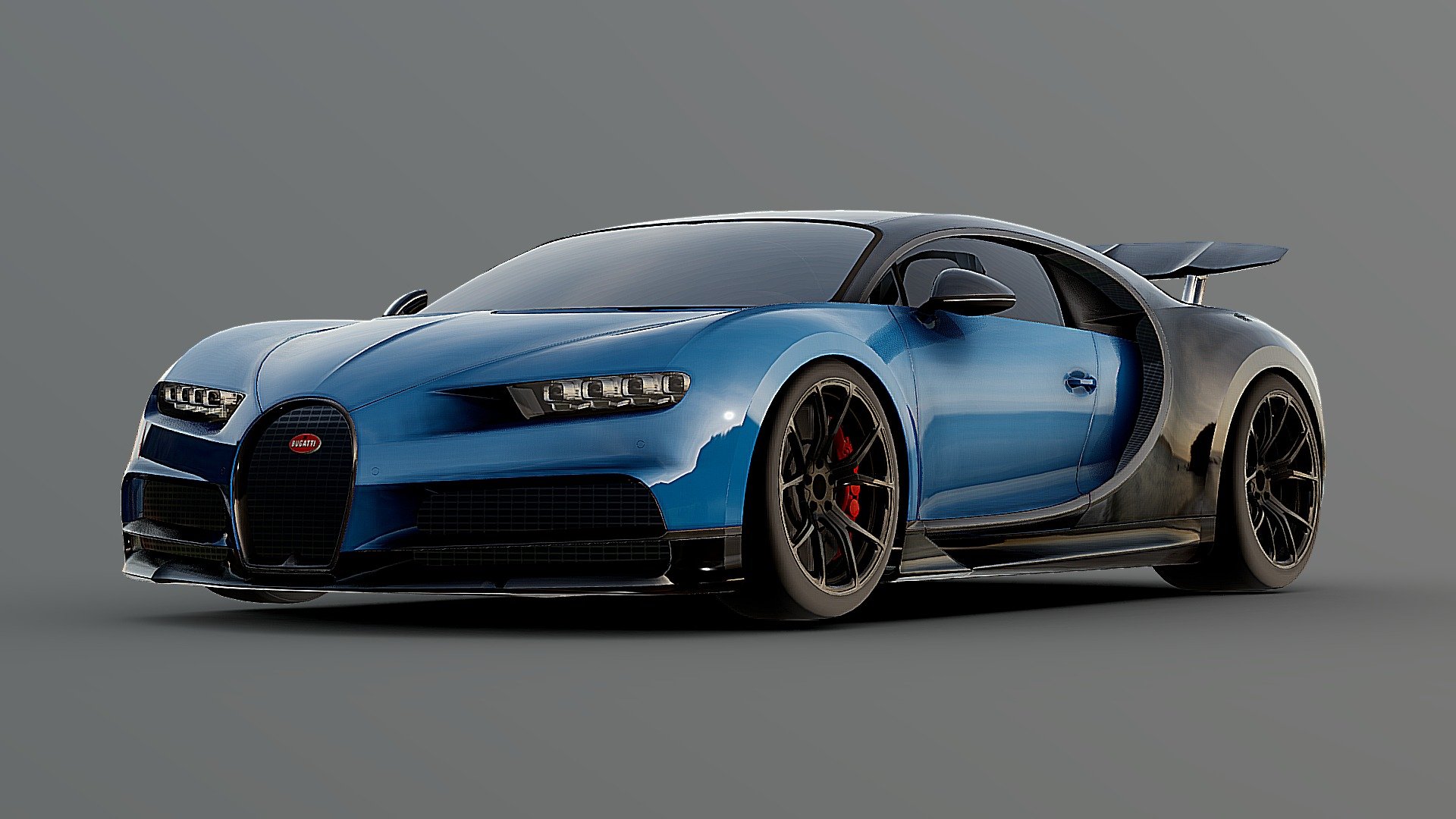 Bugatti Chiron (Basic Edition) 3d model