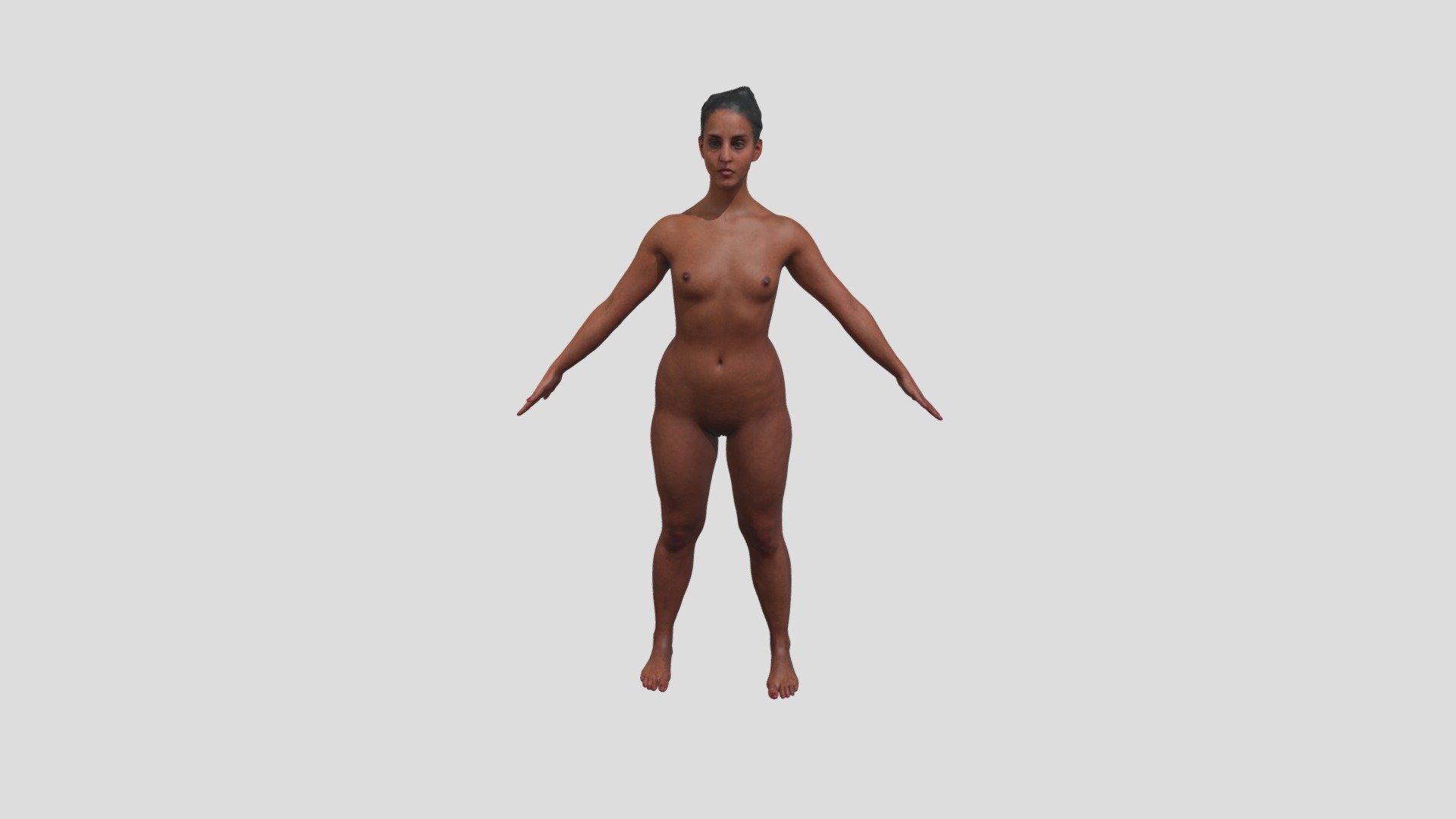 Cleaned APose Scan Suleika Nude 3d model