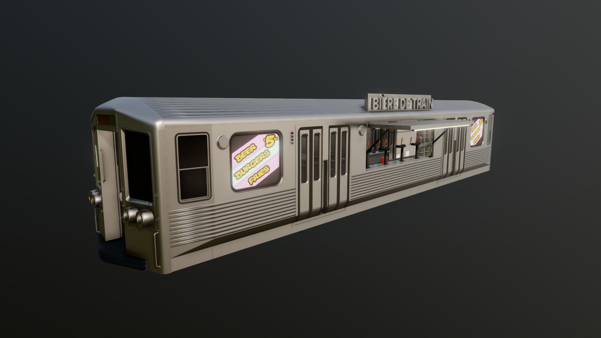 Subway Bar 3d model