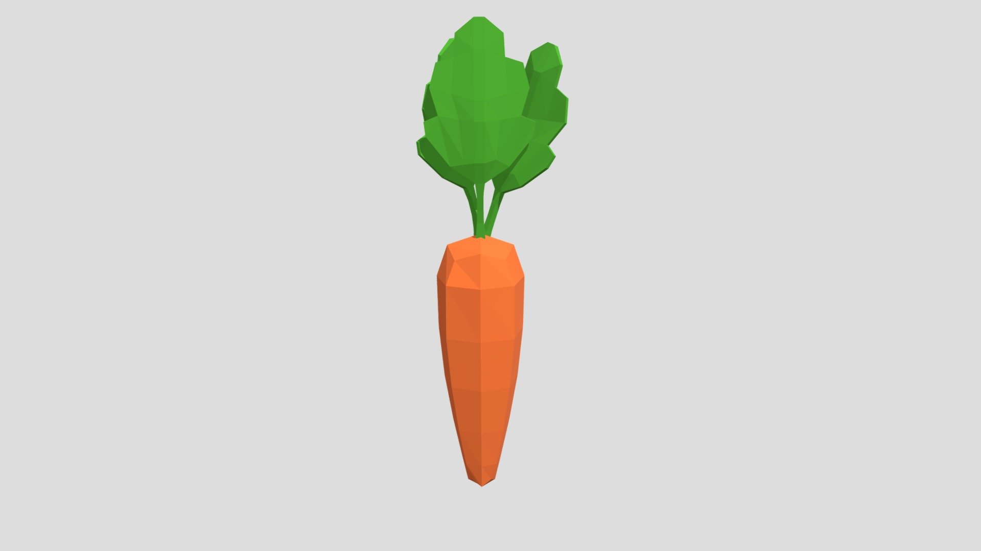 Carrot from Poly by Google 3d model