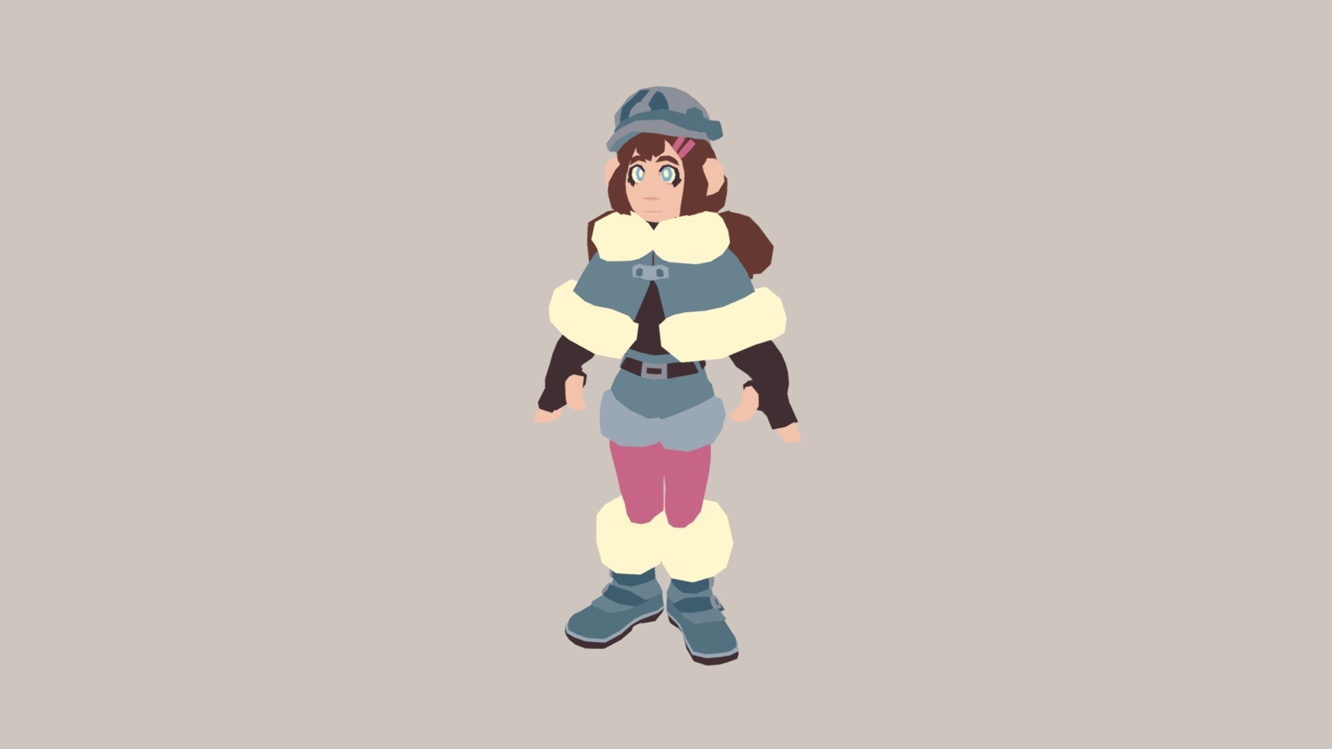 Poppin Winter Clothes 3d model