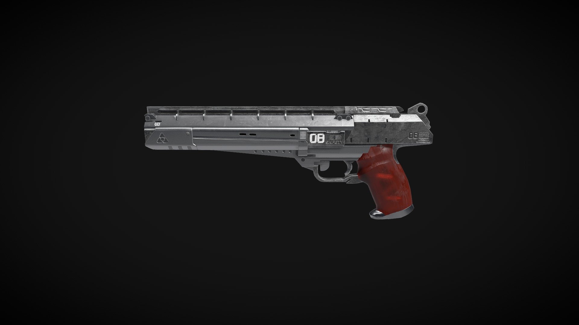 Pistol Specs 3d model