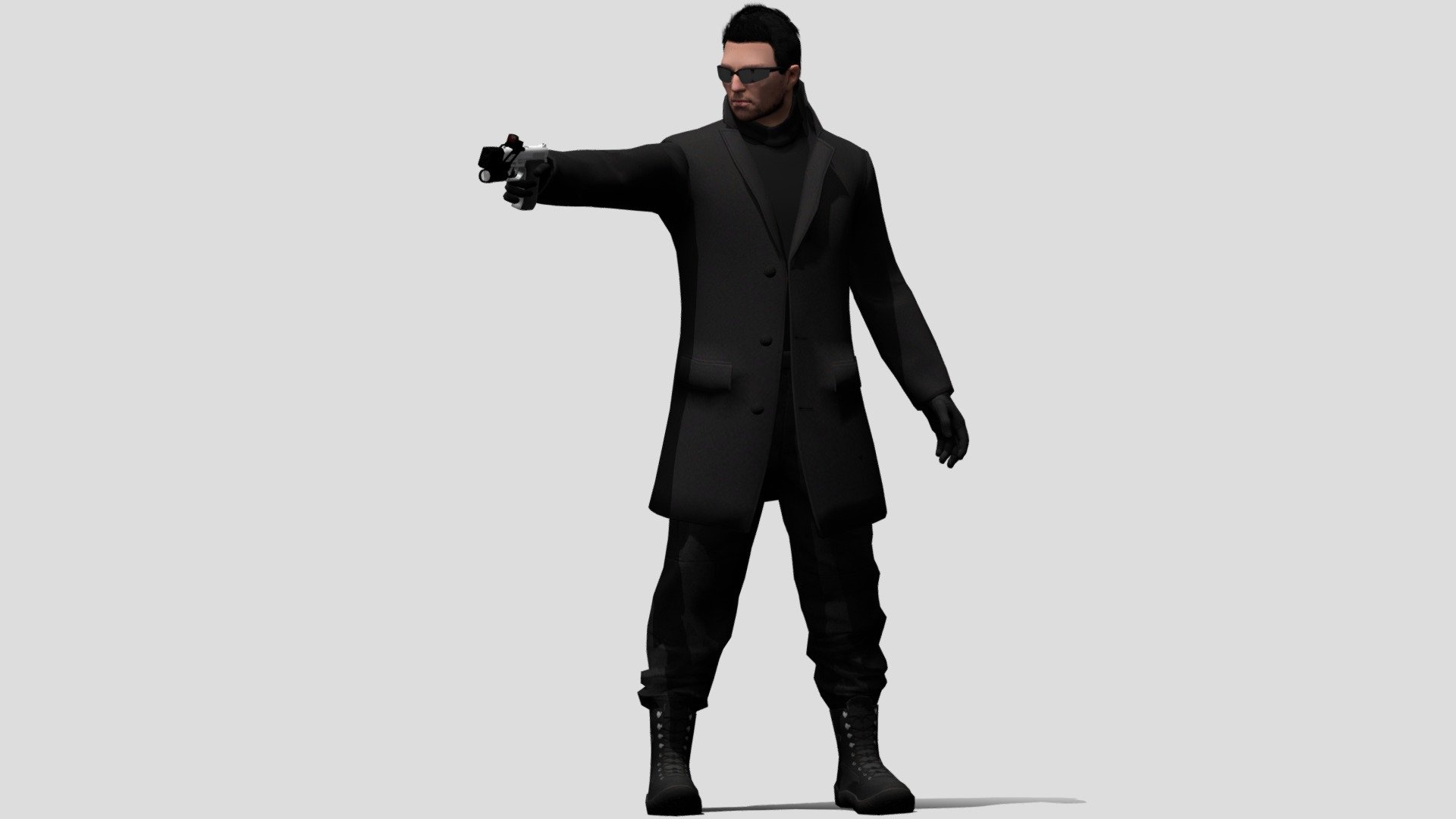 B63-R Overcoat (Human Version) 3d model