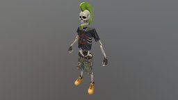 Punk skeleton A stance