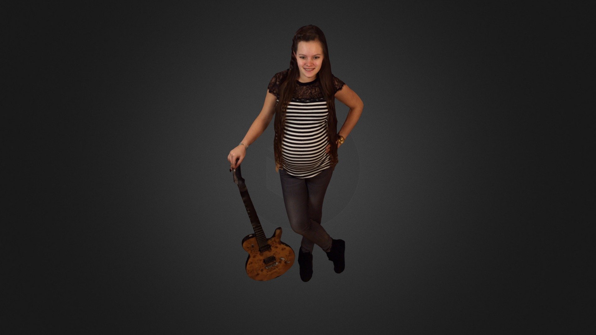 rene guitar 3d model