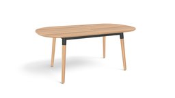 Edelweiss Extending Dining Table, Ash and Grey