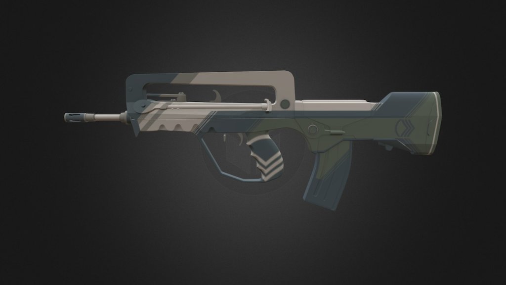 FAMAS | Sergeant 3d model