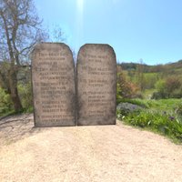 The law of God written in stone (Low Poly)