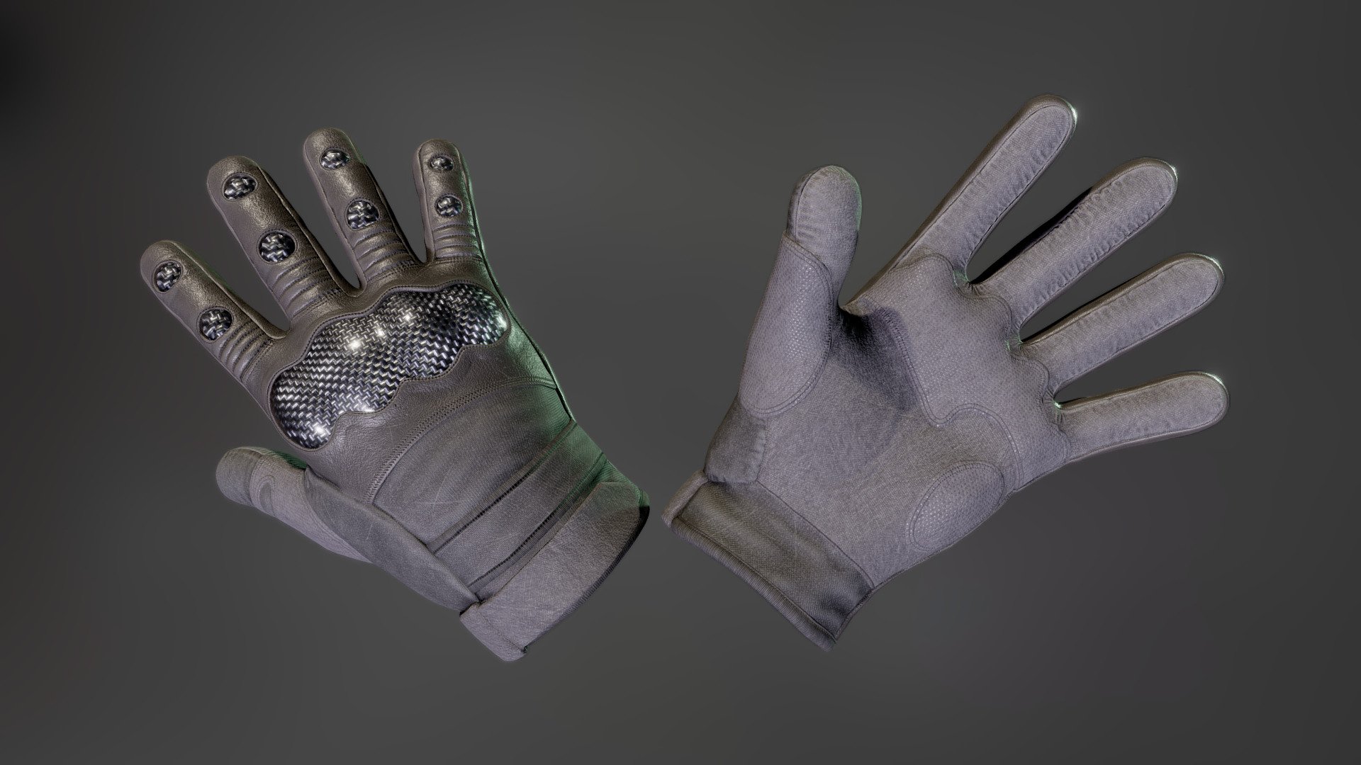 Tactical gloves (default) 3d model