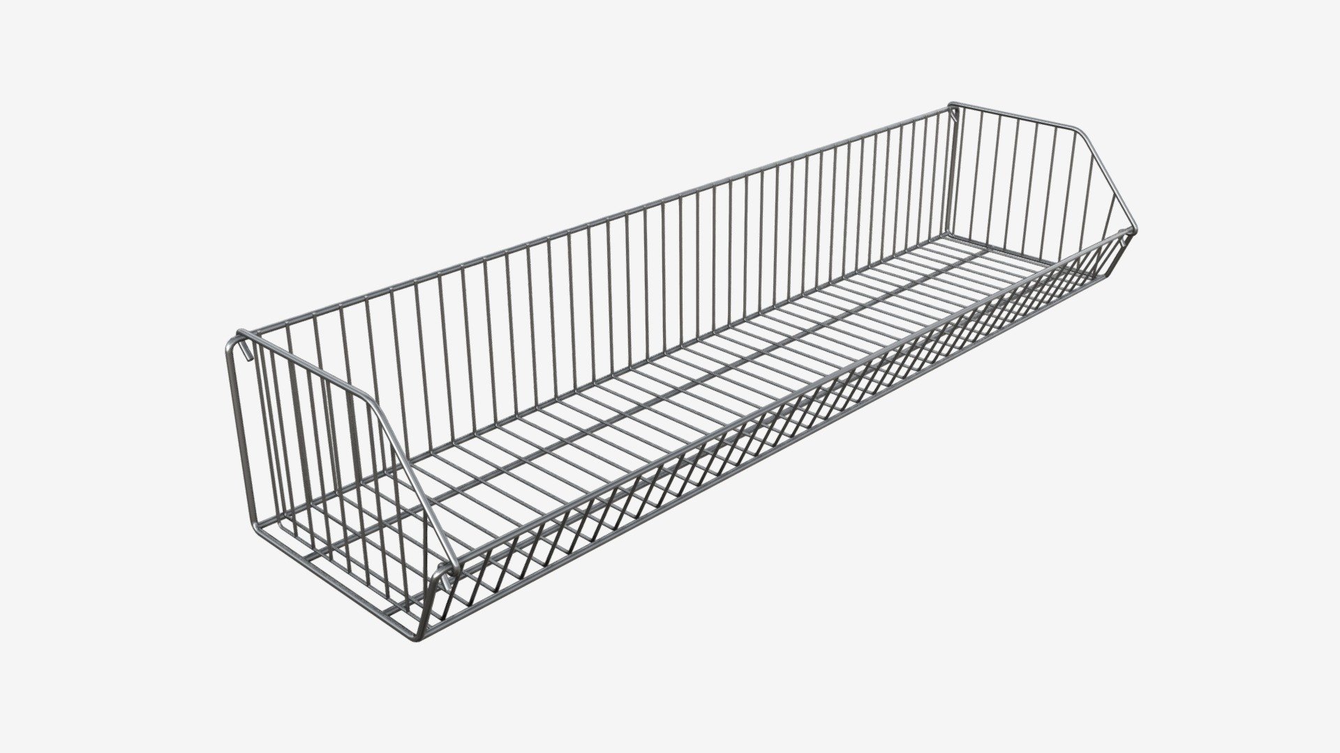 Store Wire Basket Shelf 3d model