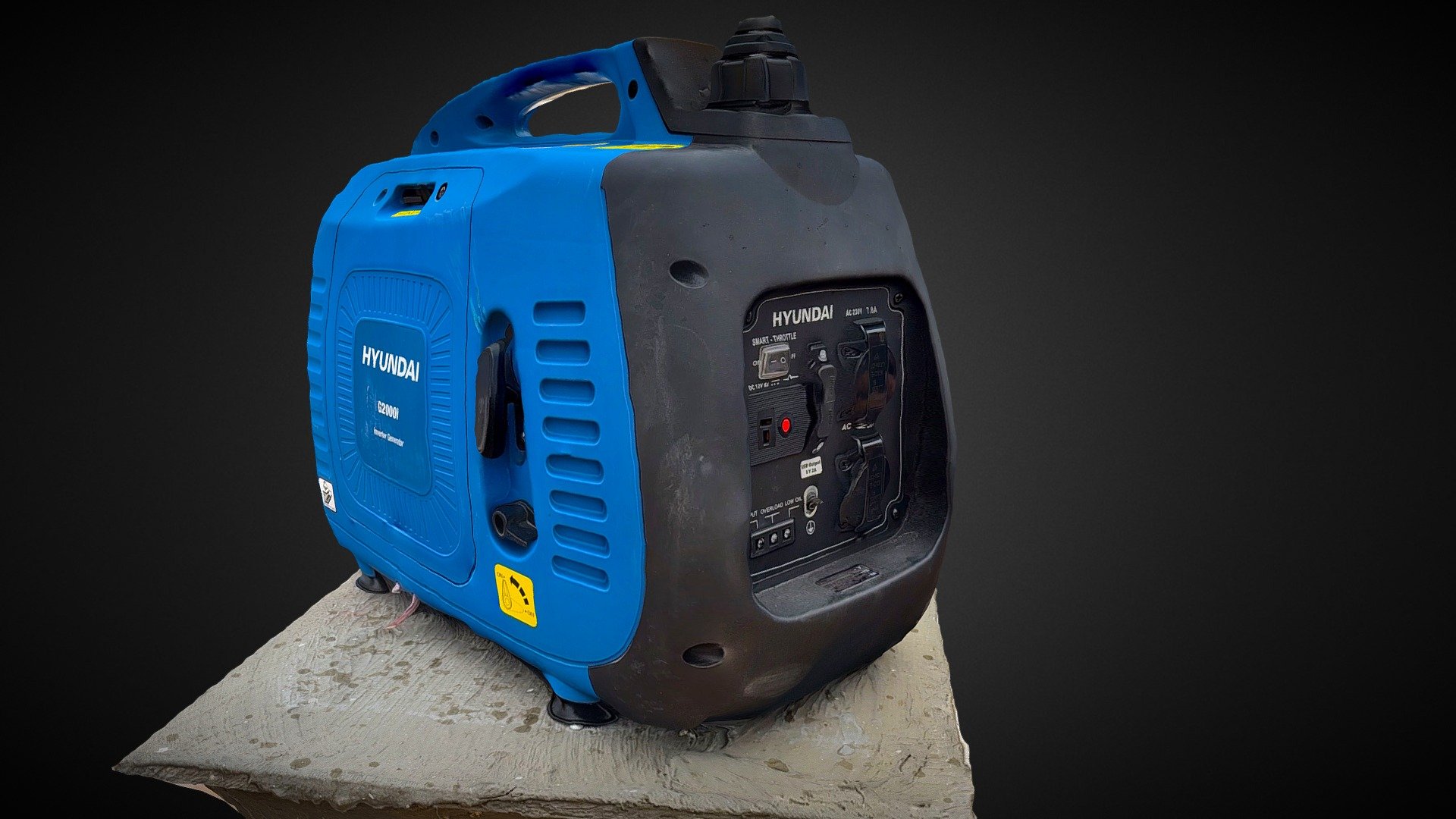 Hyundai G2000i Inverter Generator 3d model