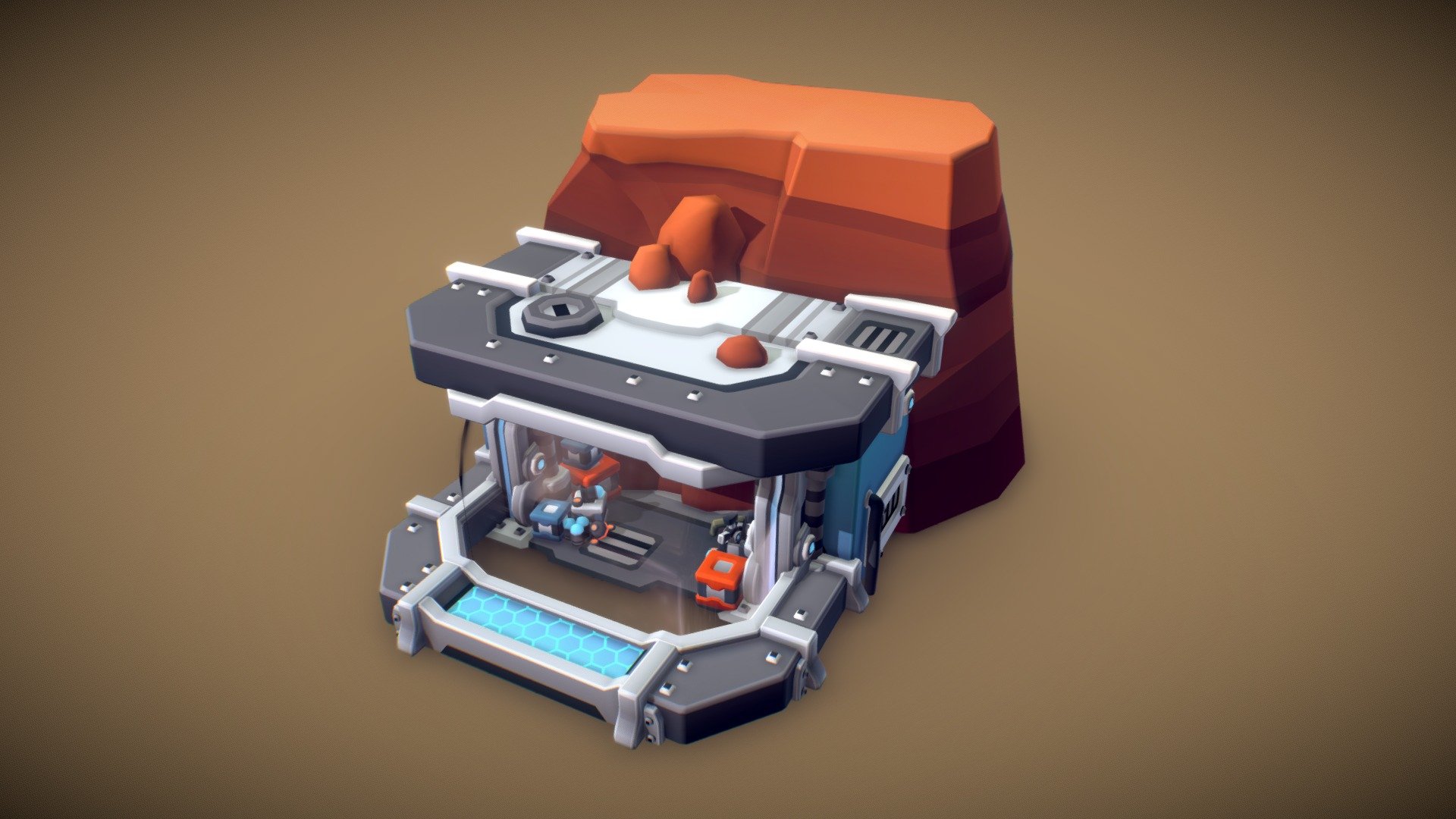 Shop Booth Sketchfab Preview 3d model