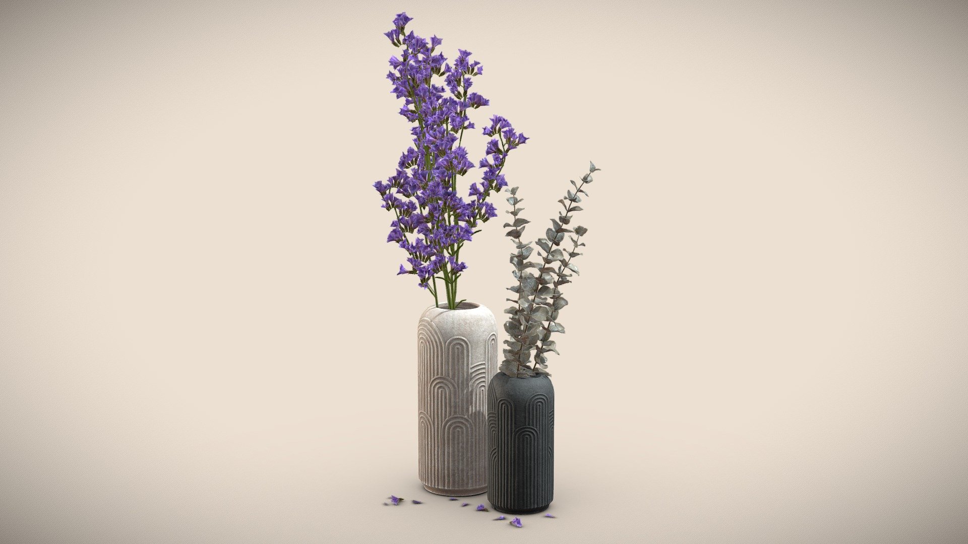 Vase Deco Plants 3d model