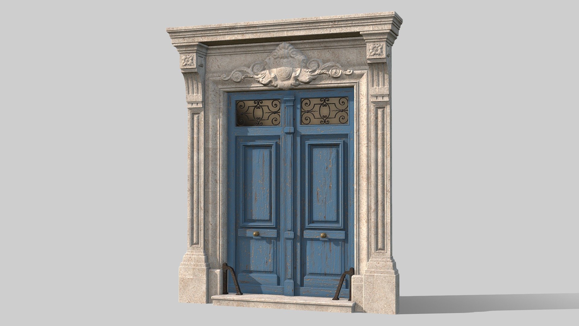 Paris door 3d model