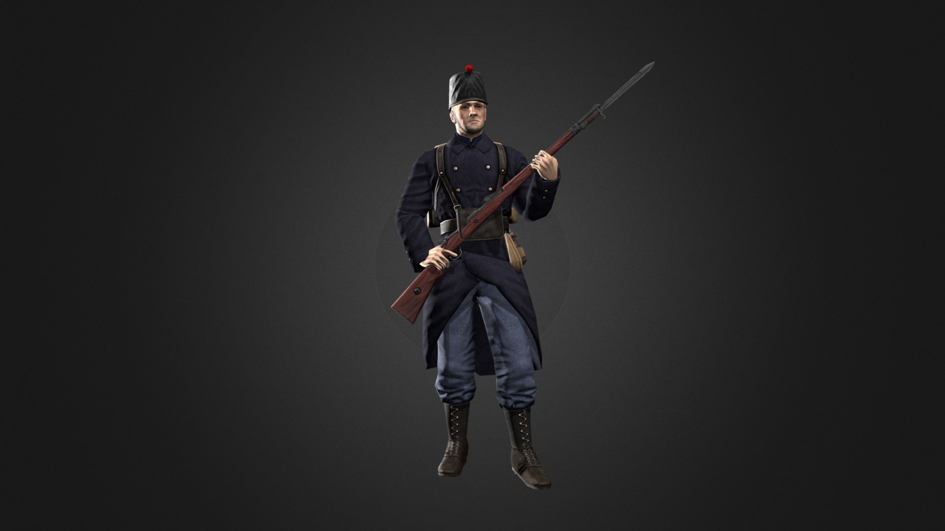 Belgium Infantry (Old) 3d model