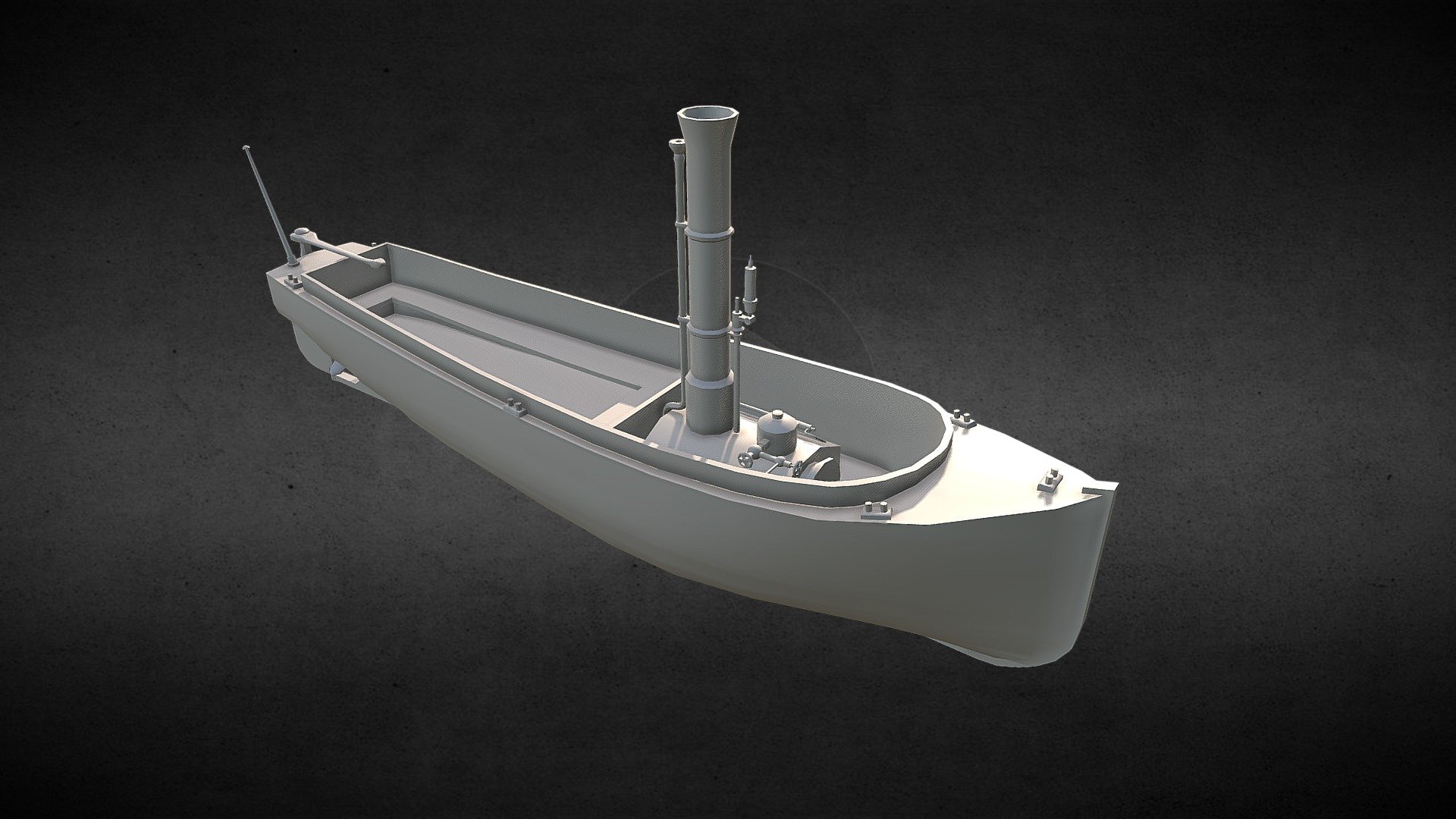 Steam Lifeboat 3d model