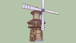 Stylized Windmill