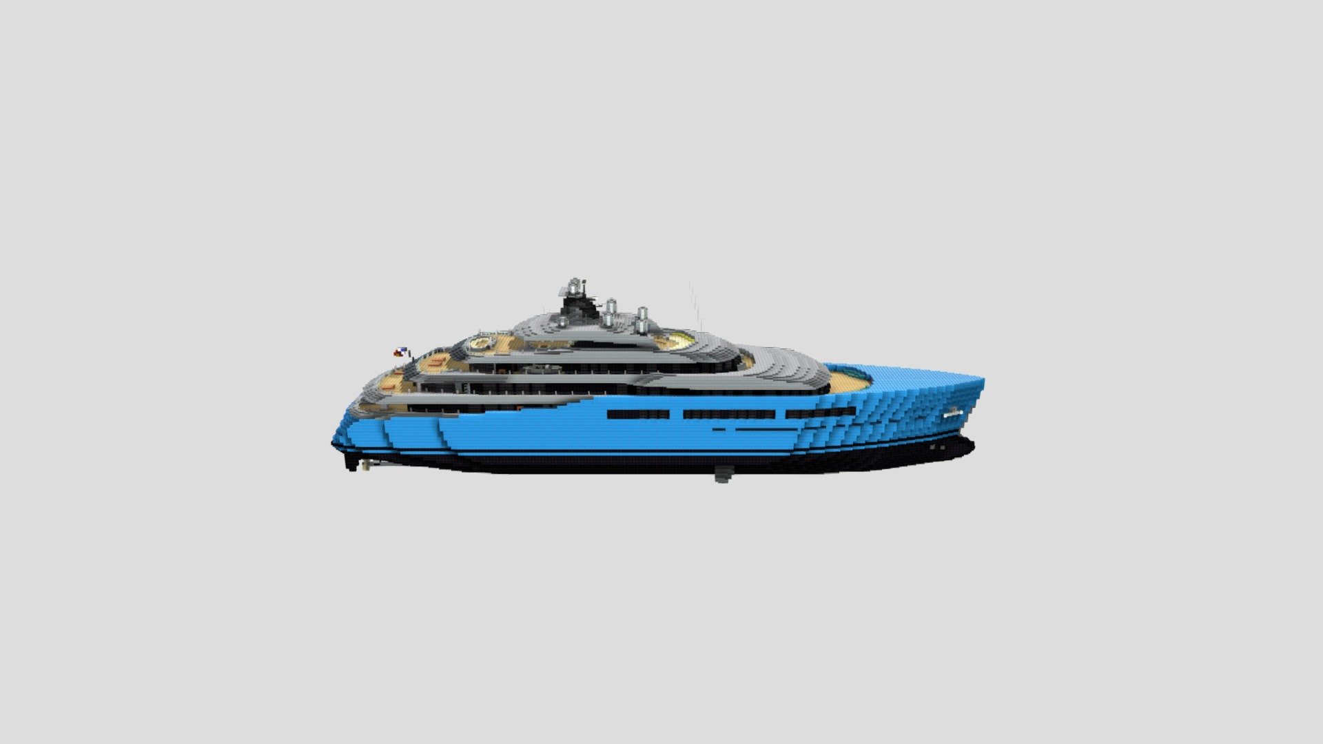 Yacht Aviva 3d model