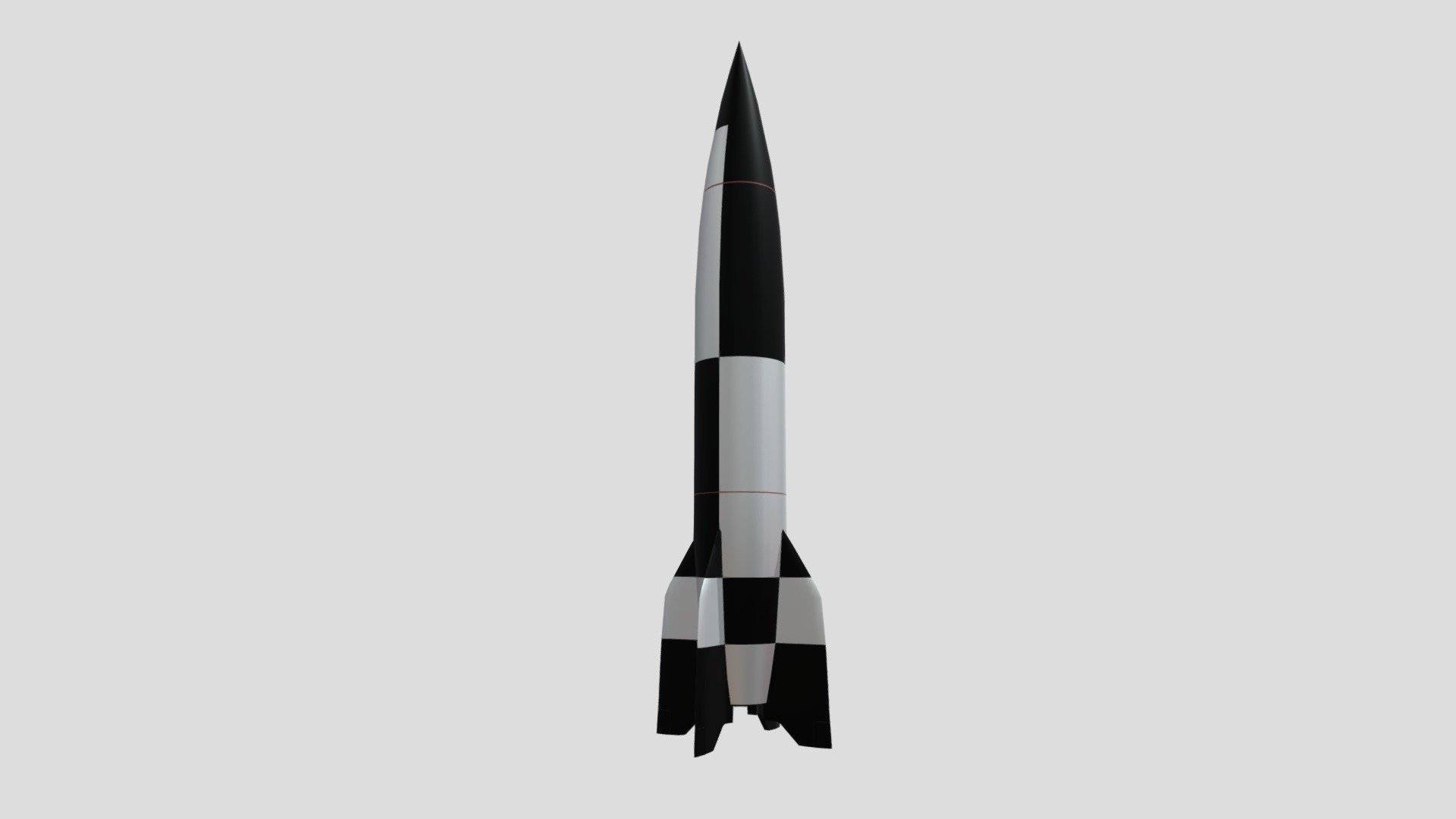 V2 Rocket 3d model