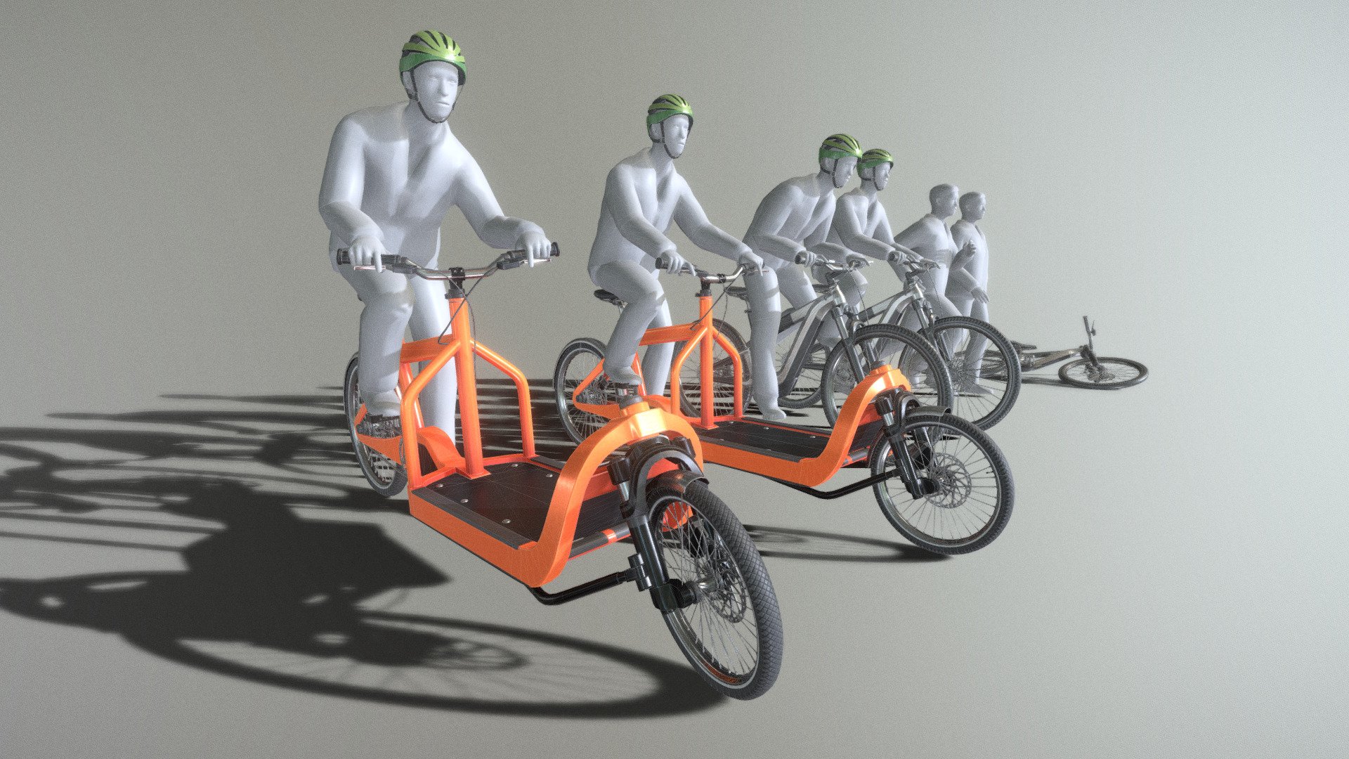 Bicycle Animations Cargo Bike Update 3d model