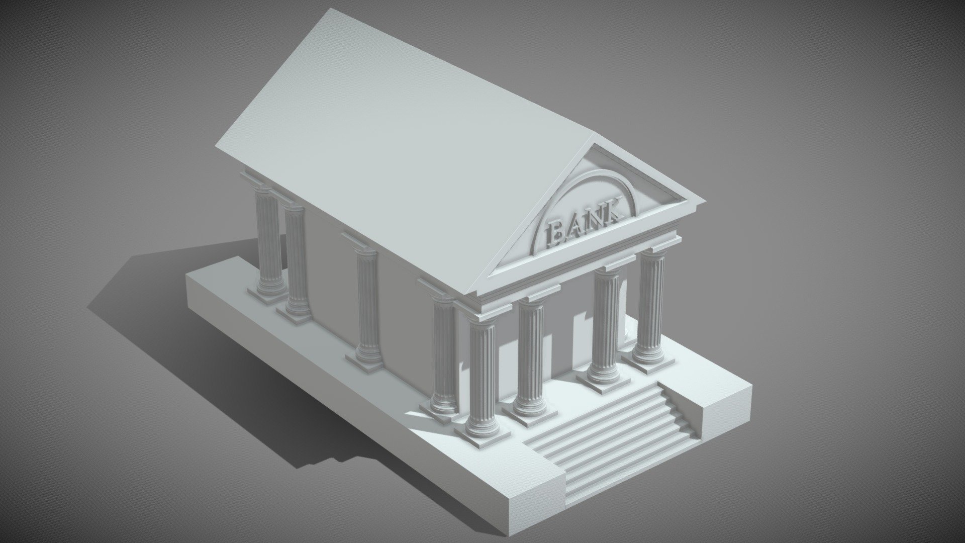 Bank Symbol 3d model