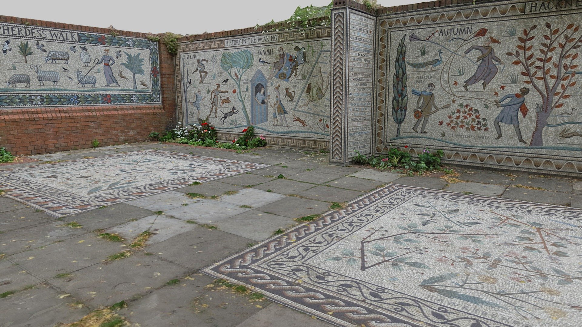 Shepherdess Walk Mosaics 3d model