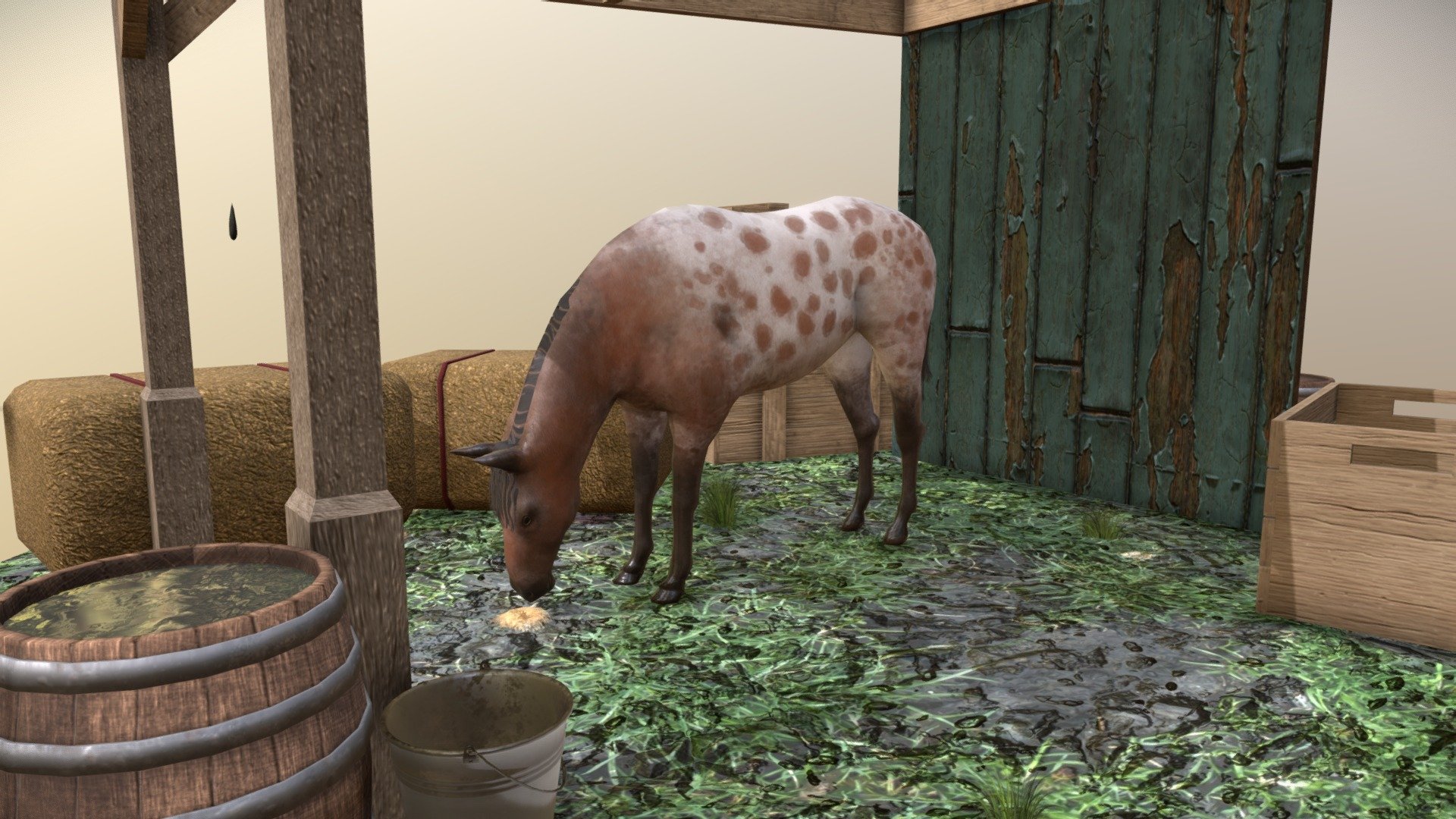 Stable Diorama 3d model