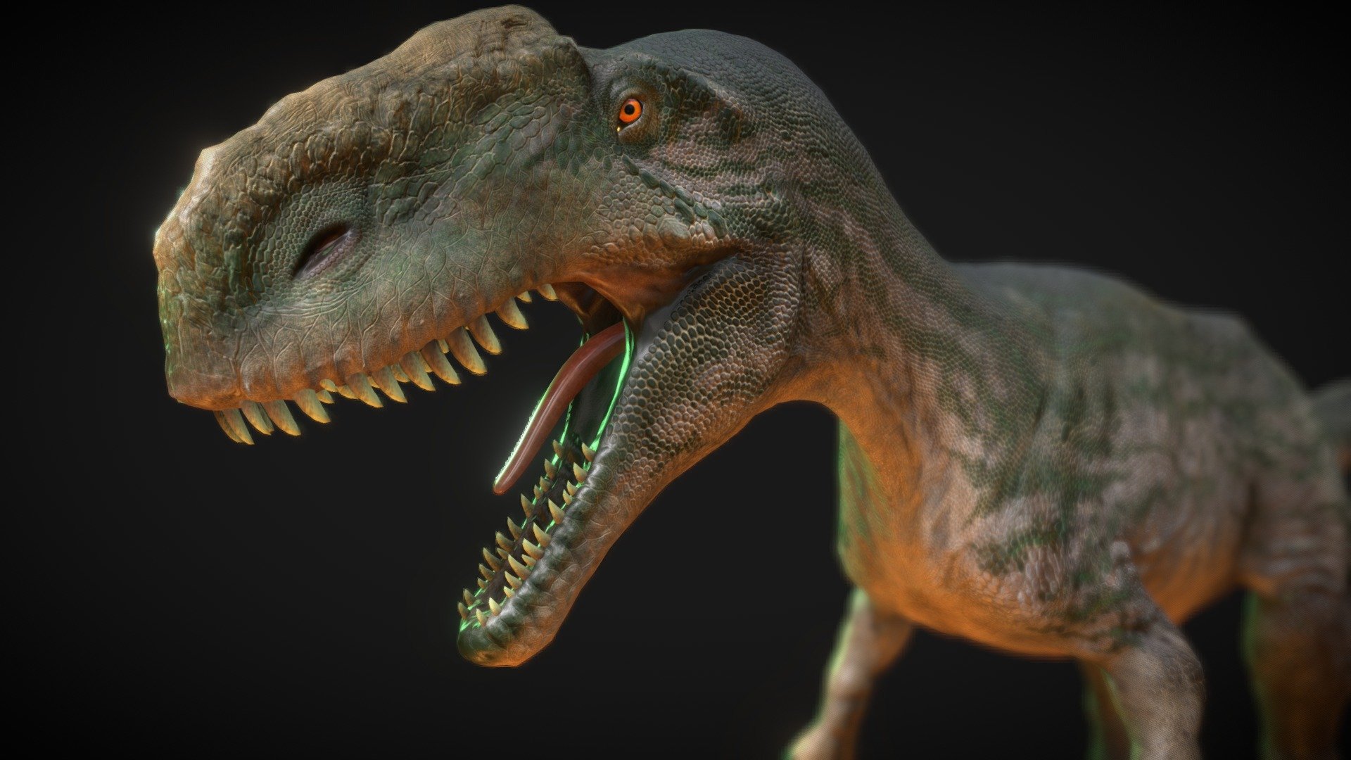 Monolophosaurus 3d model