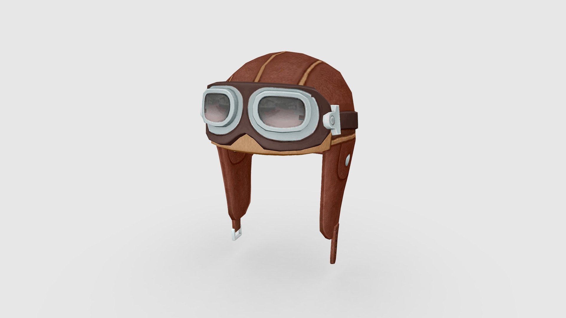 Cartoon pilot hat Low-poly 3D model 3d model