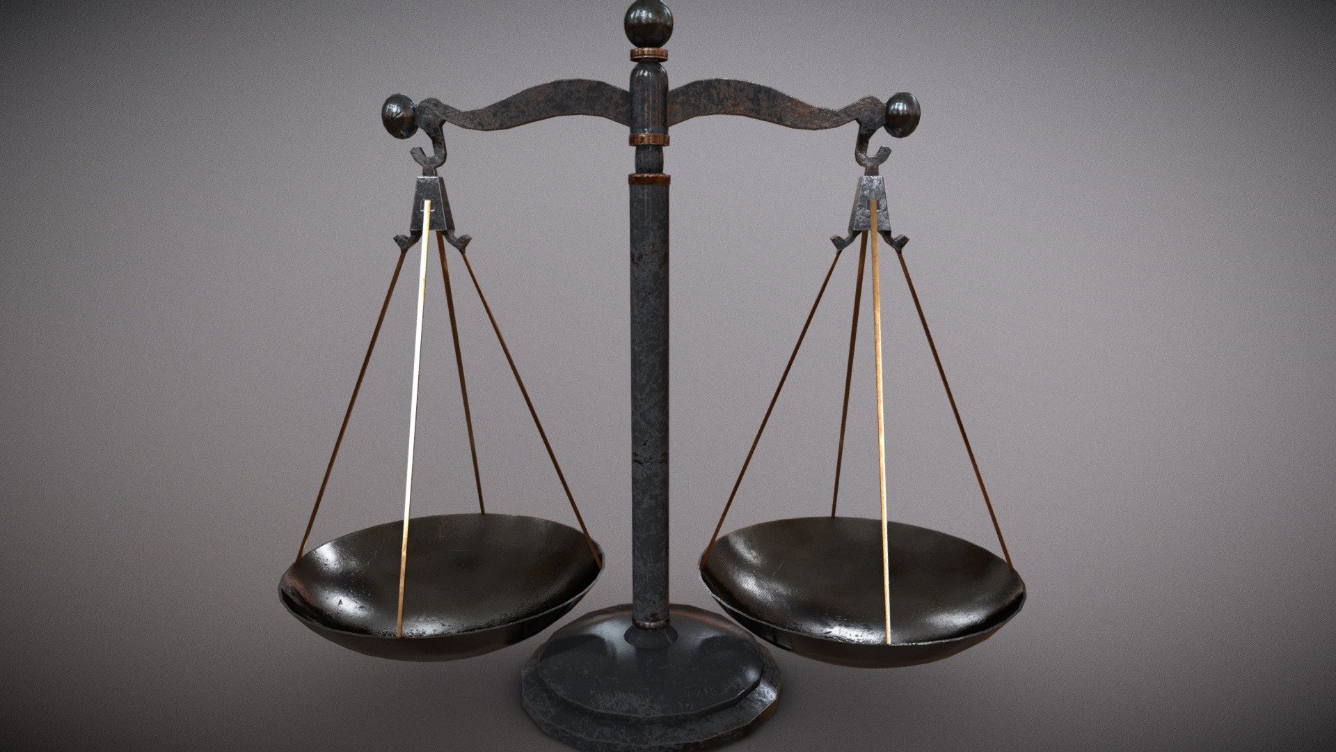 Themis Scales of Justice 3d model