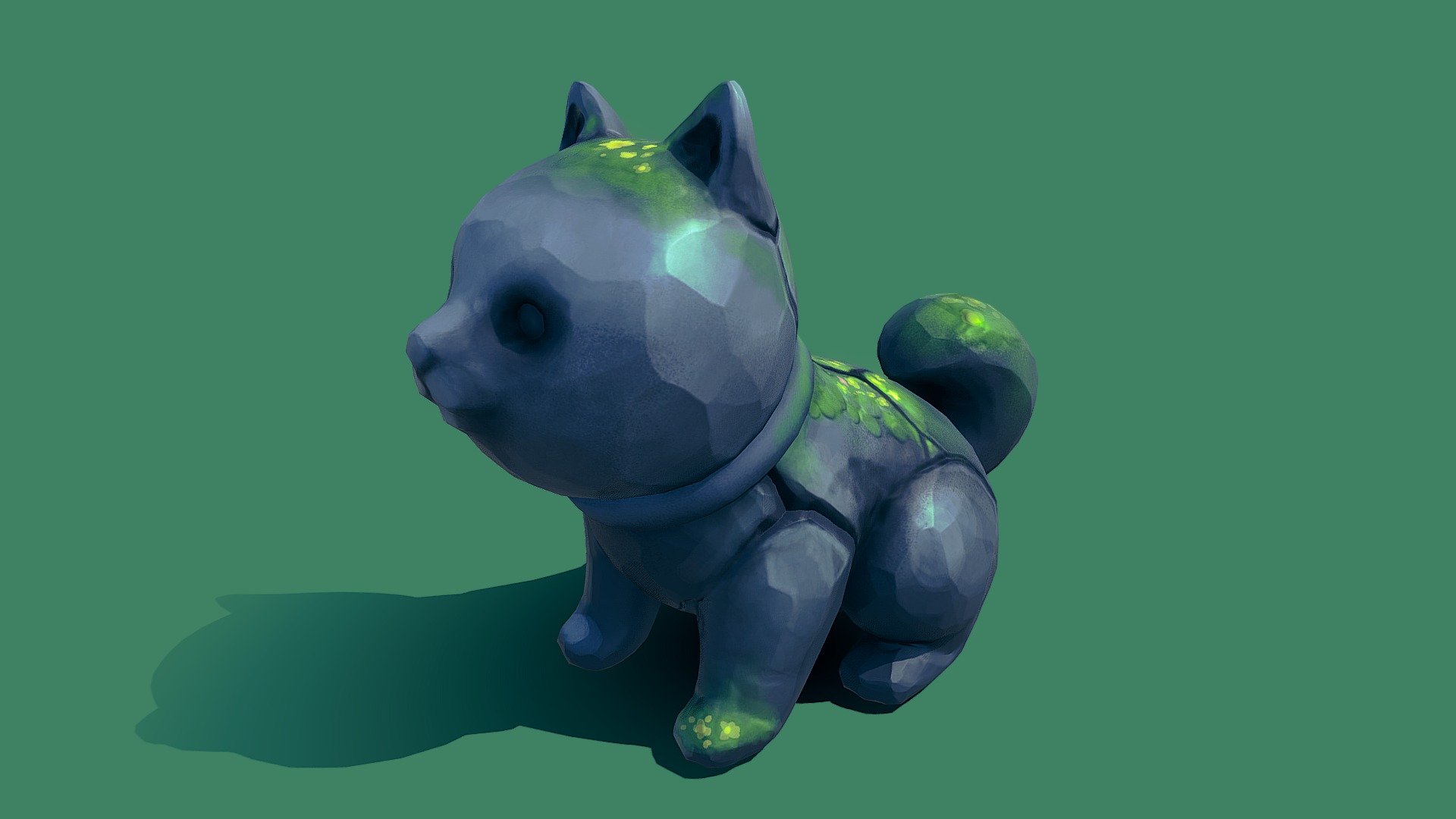 Stone Shiba 3d model