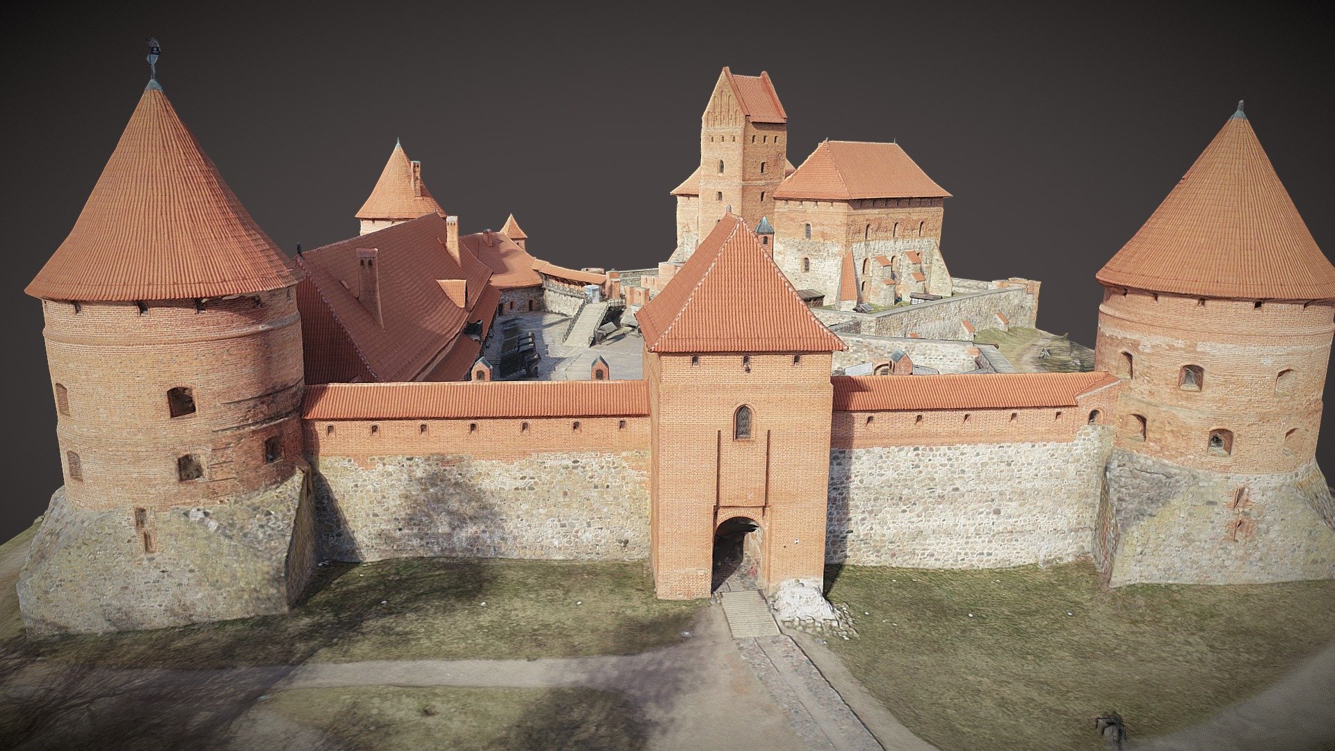 Trakai Island Castle 3d model