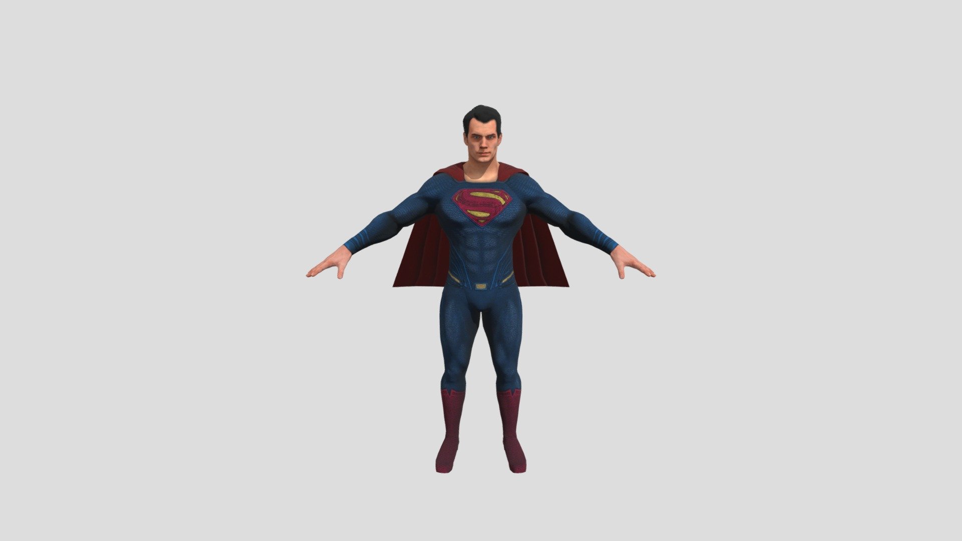 superman 3d model