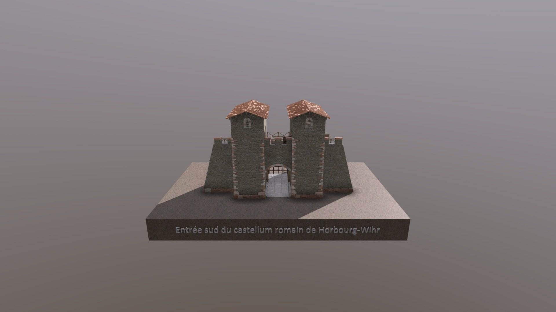 Entrée Sud du castellum de Horbourg-Wihr 3d model