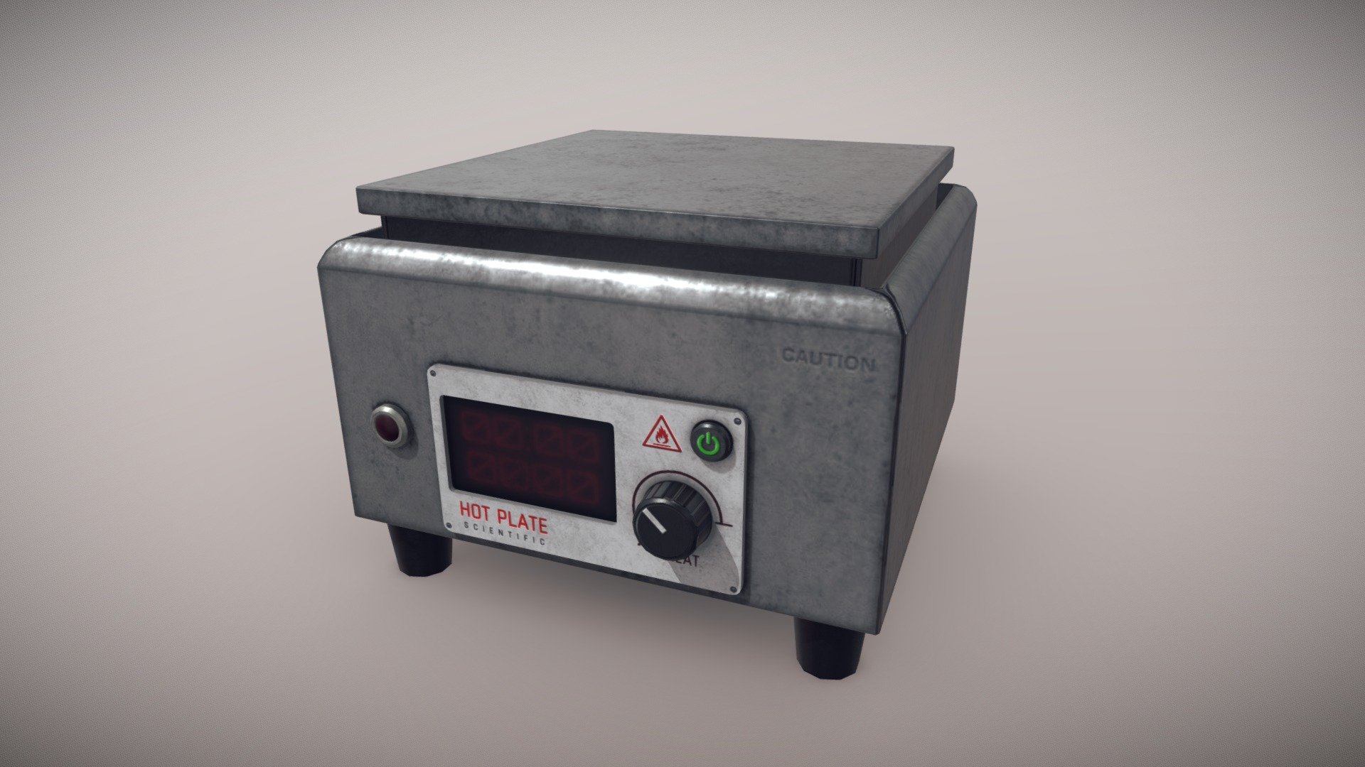 Sci-Fi Hot Plate 3d model