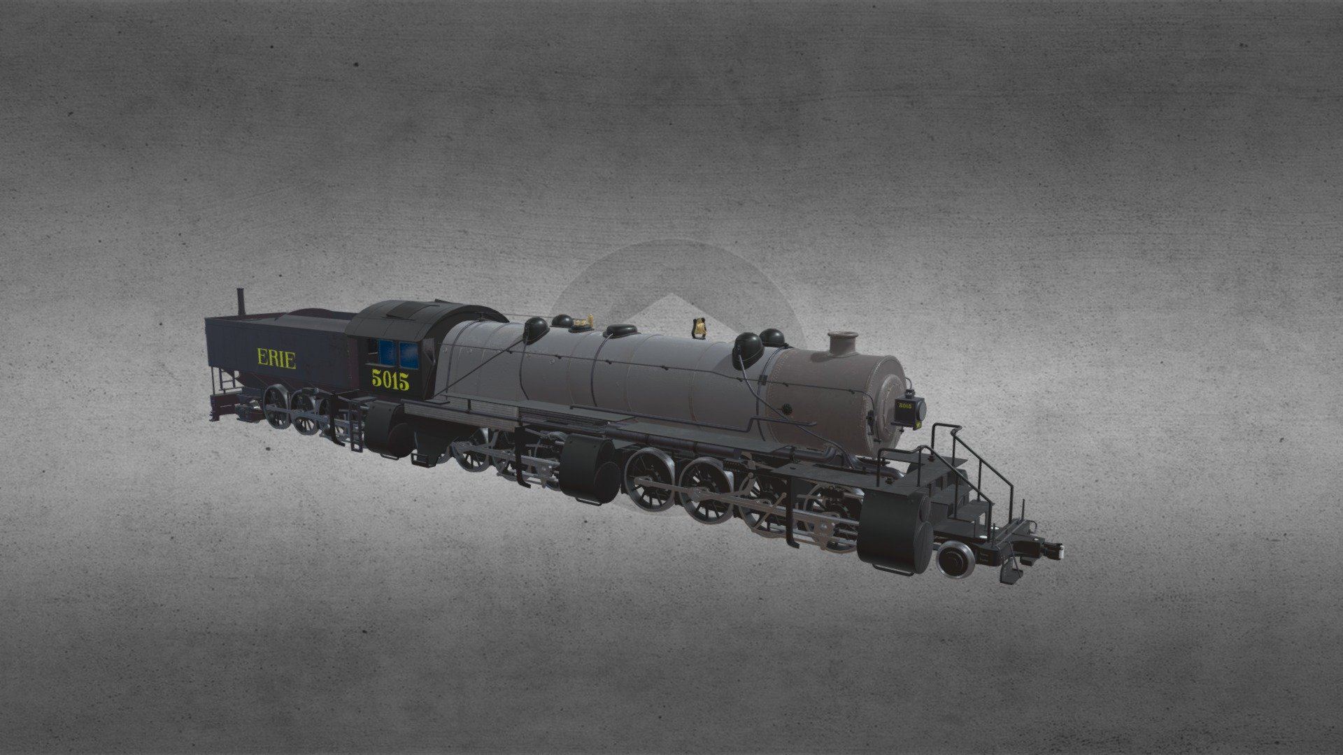 Steam Locomotive Triple X 3d model