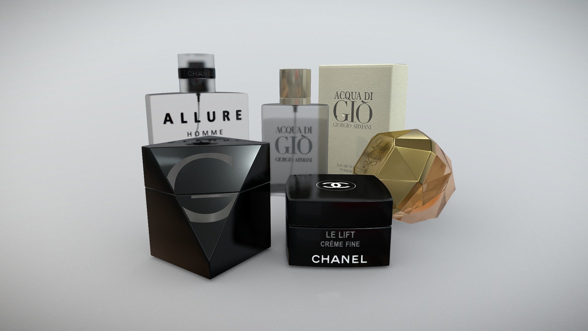 Perfumes 3d model