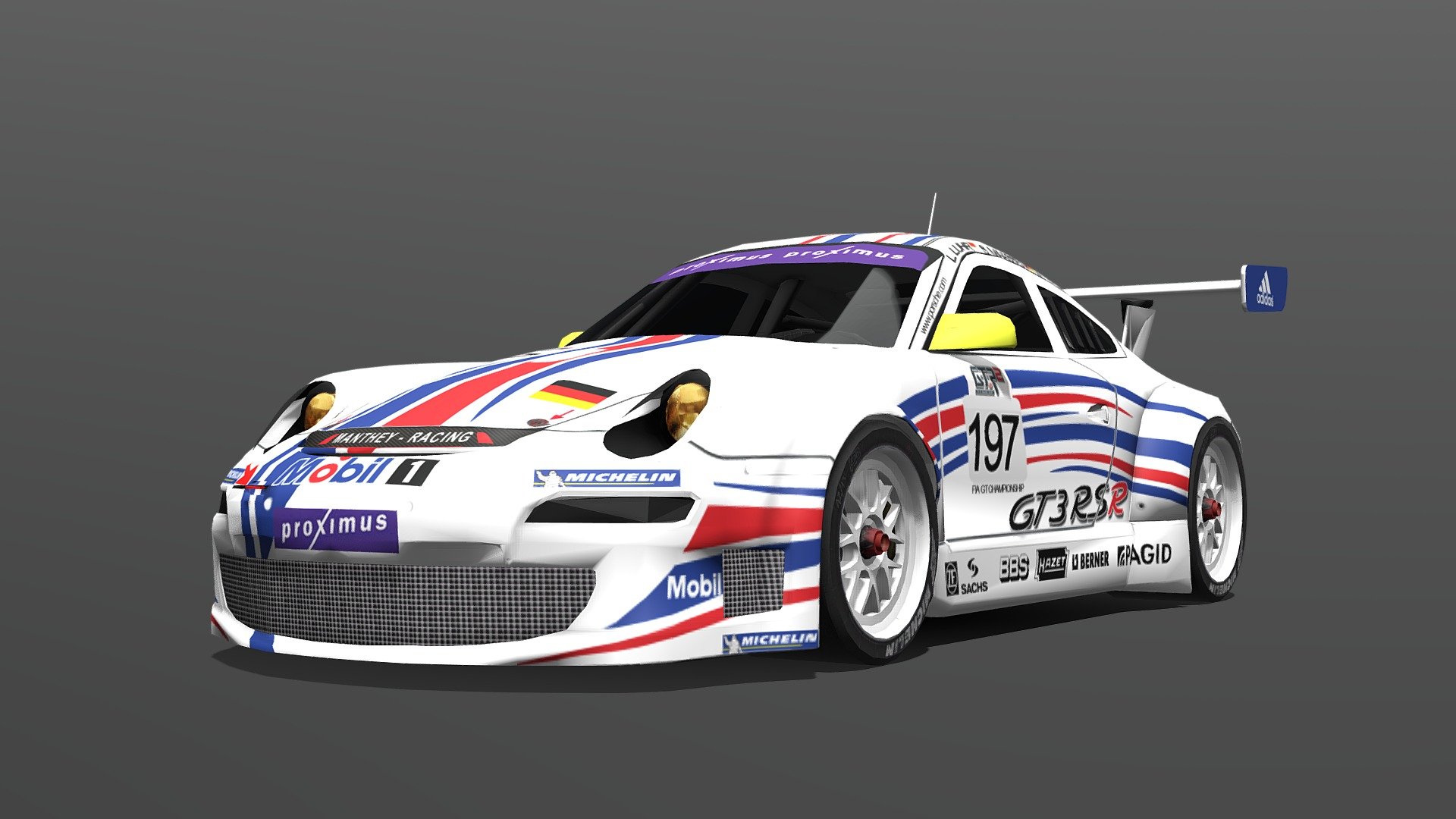 Porsche 997 GT3RSR 3d model