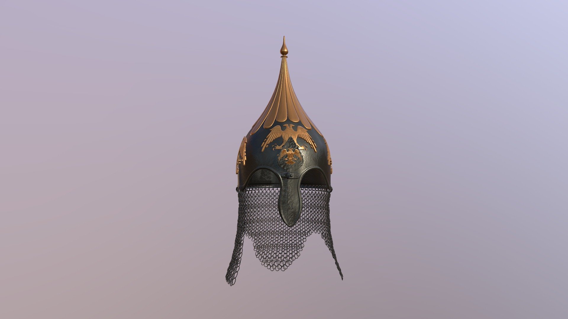 Seljuk-helmet-eagle 3d model