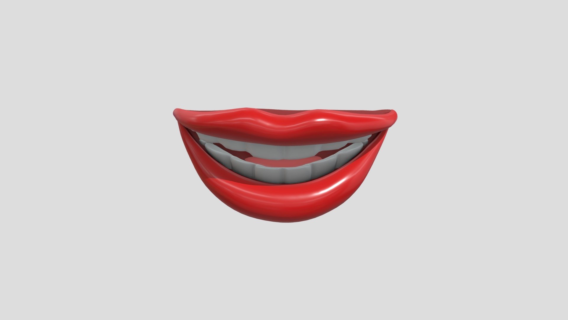 Lips And Smile Mouth 3d model