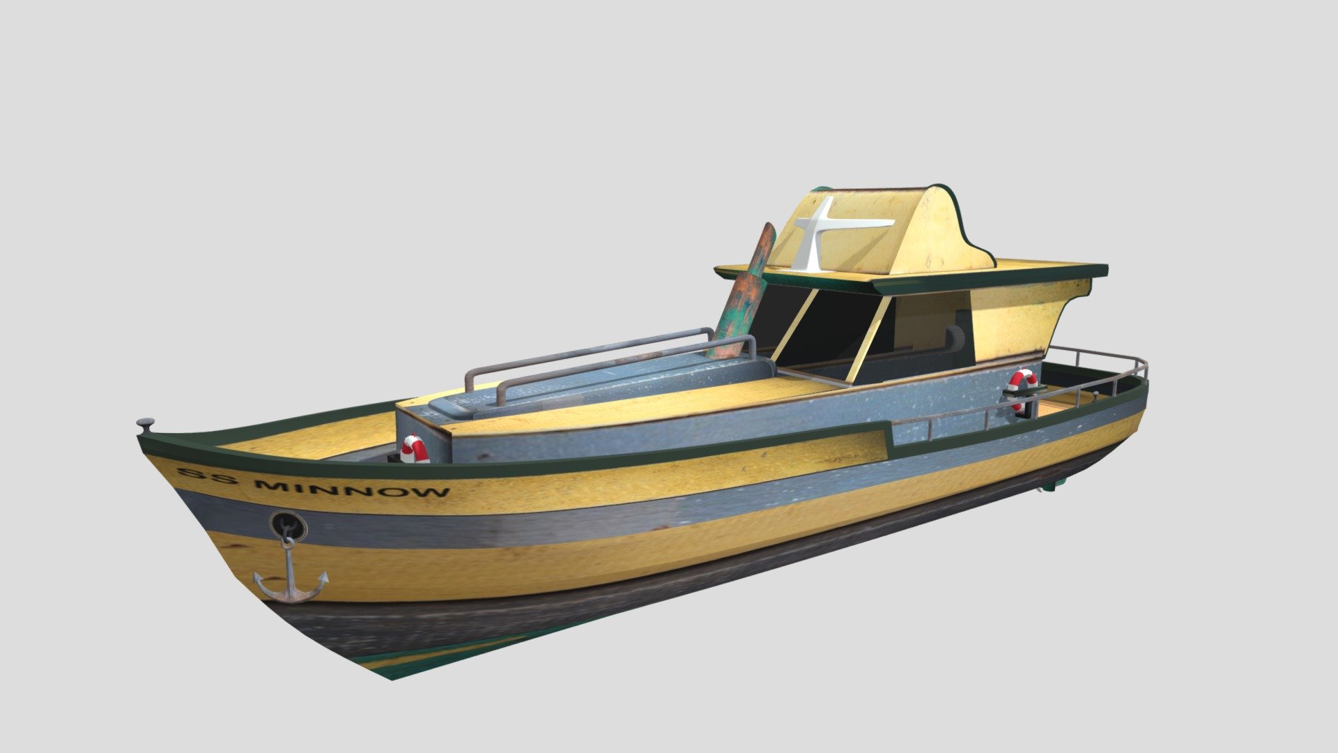 SS Minnow 004 3d model