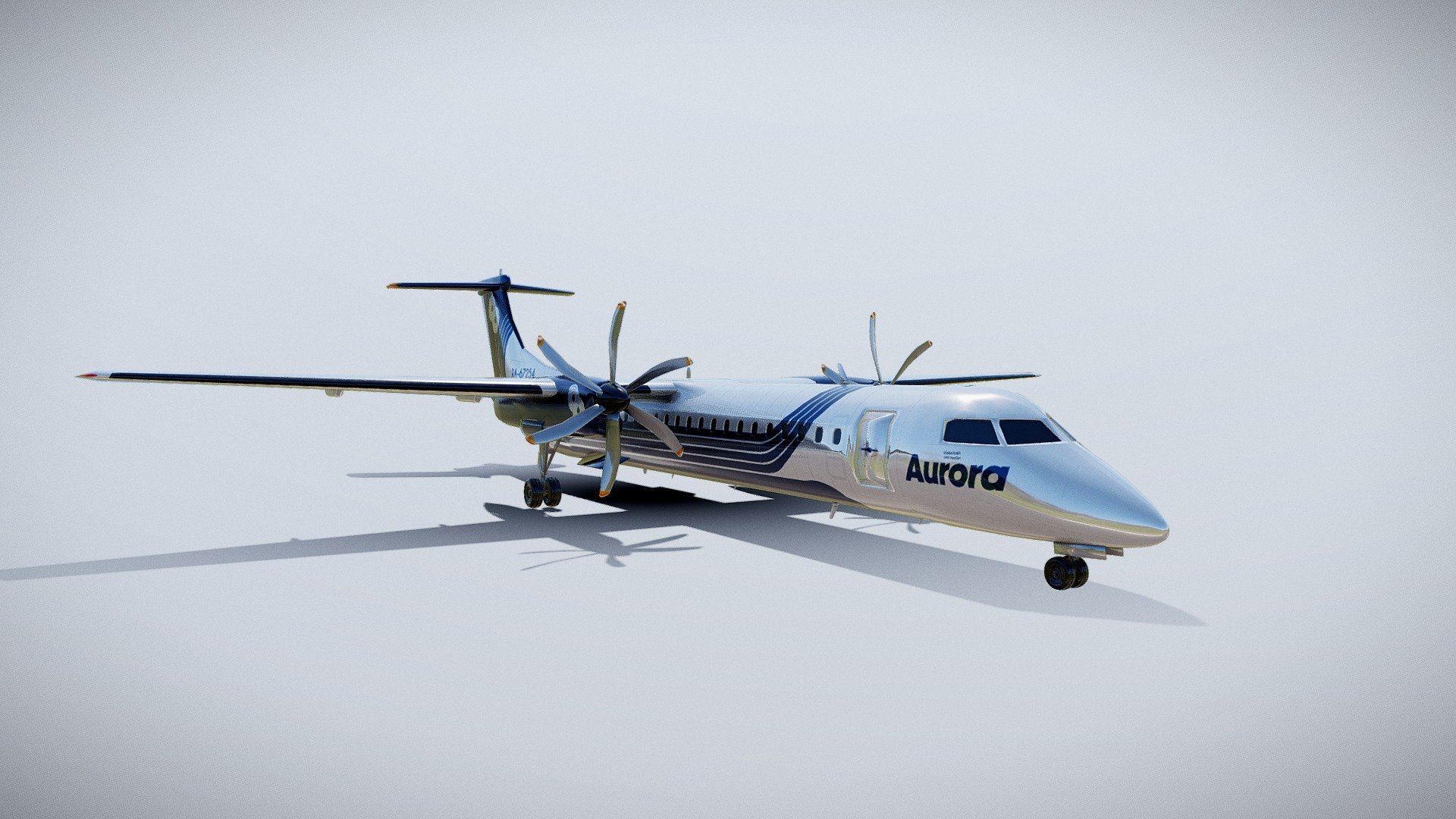 Aurora Airlines DHC-8-Q400 3d model