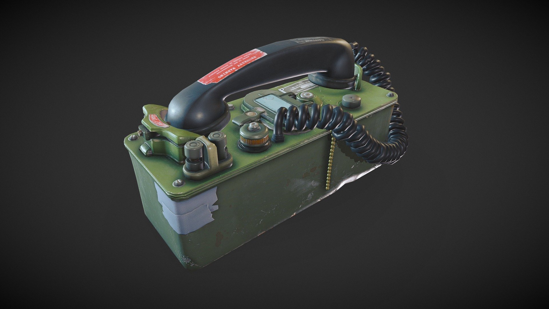 Millitary Phone Draft 3d model