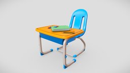 Cartoon Kid School Desk