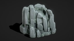 Stylized Rock Stone Cliff