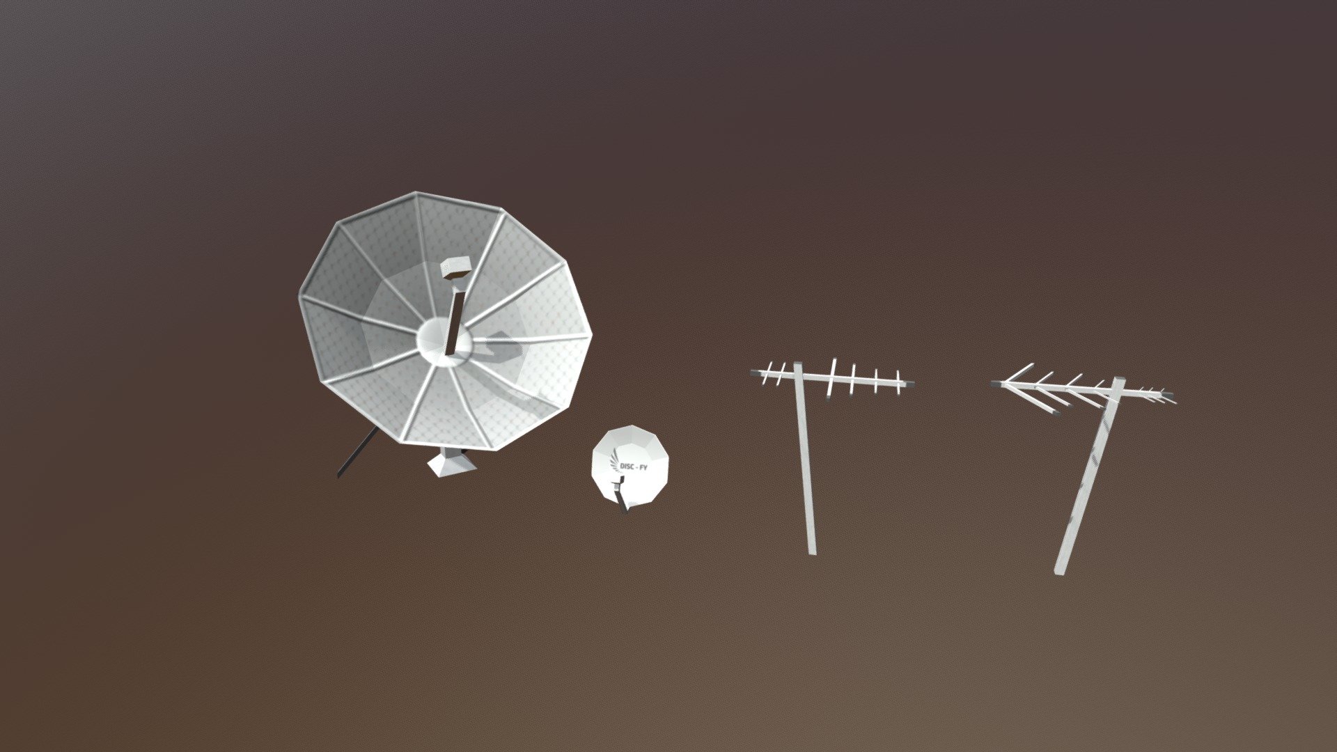 Antenas de TV 3d model