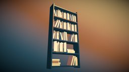 Low Poly Bookshelf