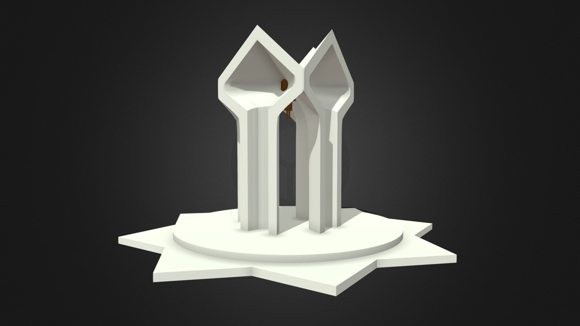 Korkyt Ata Memorial 3d model