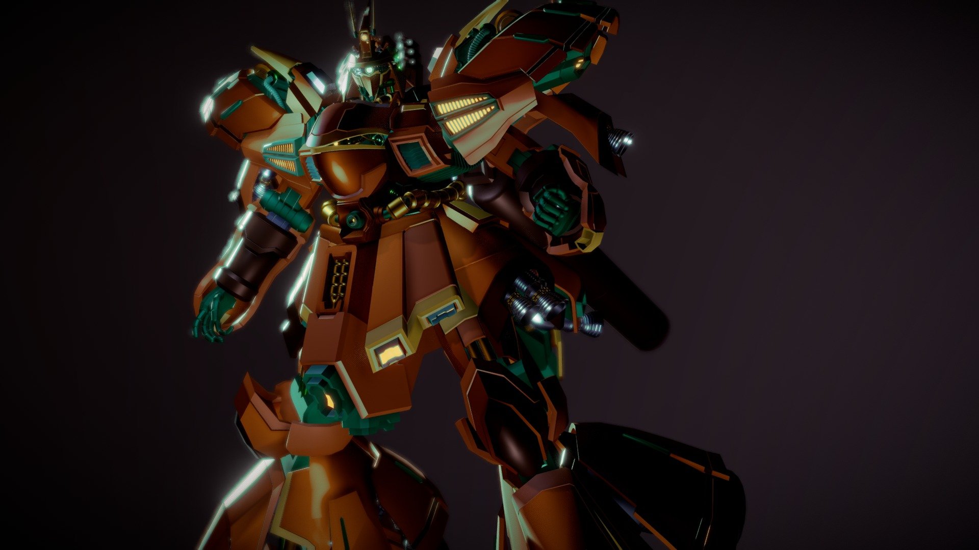 Imperial Gundam 3d model