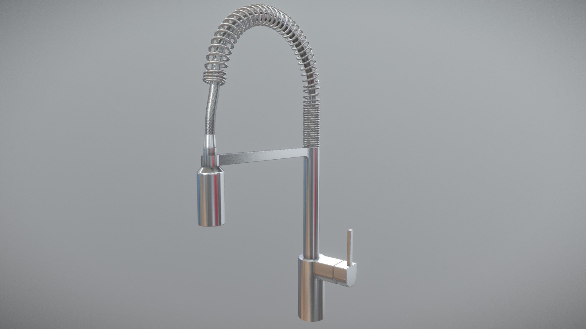 Moen Align One-Handle Spring Kitchen Faucet 3d model